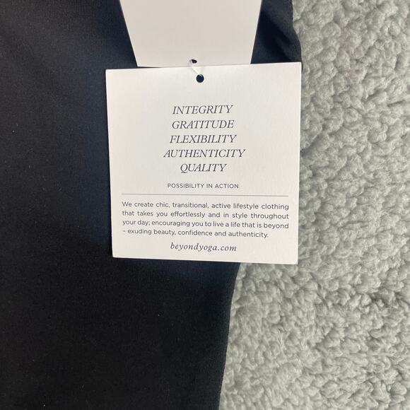 Beyond Yoga Women's Small Black Polyester Elastane Base Tank Sleeveless Bodysuit - Picture 6 of 15